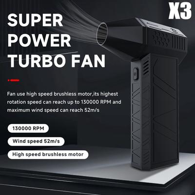 Pó de Ar Motor Sem Escovas Velocidade Variável Pó X3 130000RPM Turbofan Alta Potência Soprador de Ar Jato Ferramenta de Limpeza Soprador de Ar Portátil
