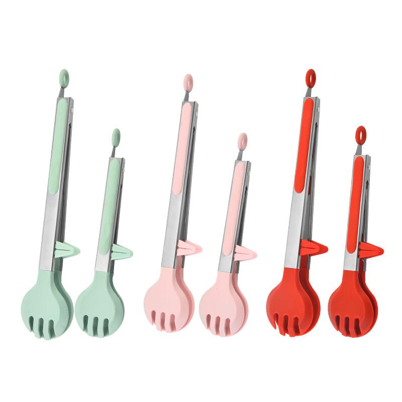 Stainless Steel Silicone Food Tongs