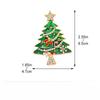 1pcs Christmas Broches Jewelry Fashion Enamel Rhinestone Christmas Tree Brooch Pin Women's Clothing Accessories