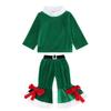 Seturi Top, Pantaloni, Pălărie Moș Crăciun Crăciun Elf pentru Copii Fete Băieți Costume Cosplay Crăciun Anul Nou pentru Copii Ținută pentru Performanță Grădiniță Joc de Rol