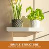 Bamboo Shelf Bracket Triangle Wall Mount Support for Floating Shelves Multipurpose Book Flower Pot Kitchen Bathroom Shelf