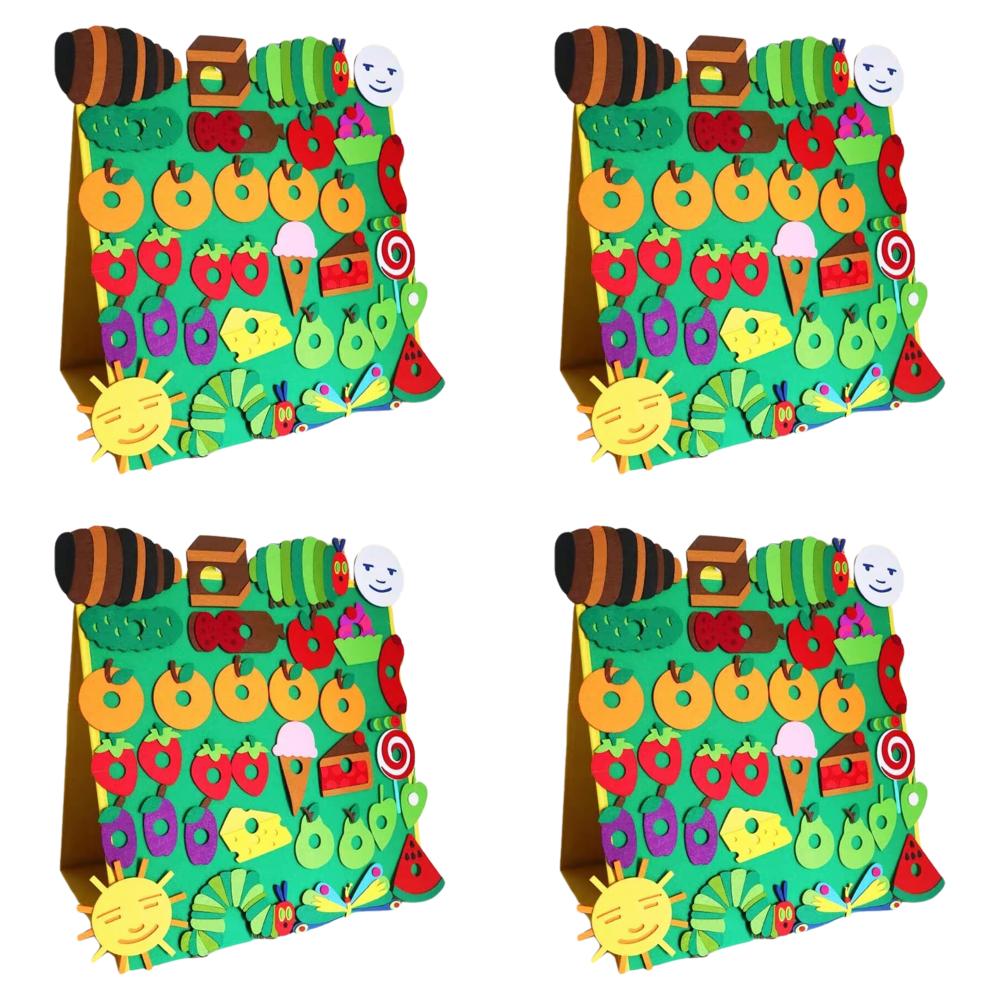 Hračka Hungry Caterpillar Otevřené kurzy Děti Dárky Hračky z plsti Interaktivní výuka Zábavná hra z plsti Figurky na desku z plsti pro batolata