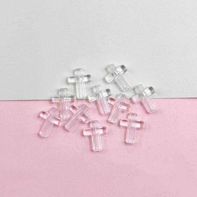 Acrylic Transparent Colored Beaded Badge/Card Holder Bracelet