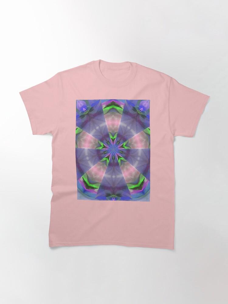 Pentangle Pastel Shades Multicolored Kaleidoscope Pentangle Pattern 9 Classic T-Shirt