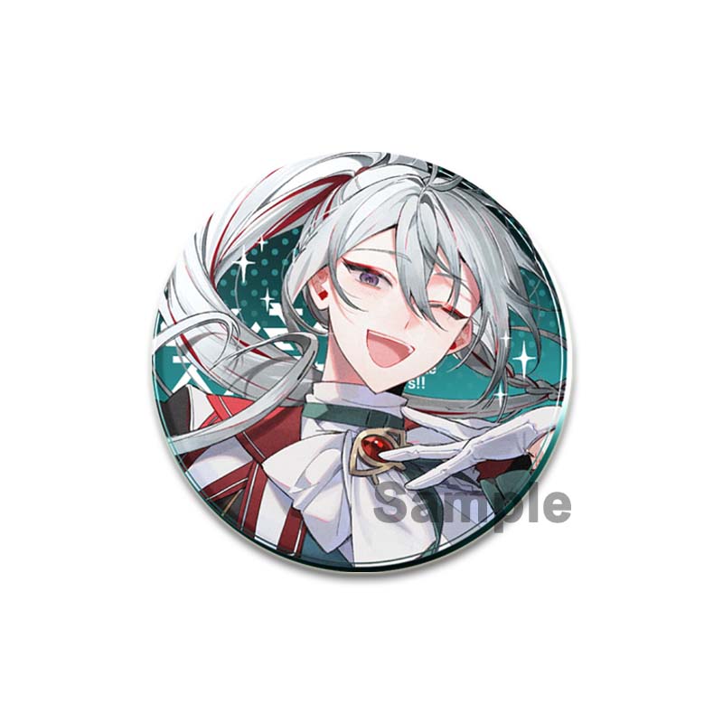 32/44/58mm Ensemble Stars Idol Round Brooch Cartoon Cosplay Badge Icons Lapel Pins for Backpack Gifts Sena Tsukinaga Sakuma Narukami