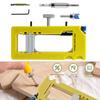 Door Hinge Installation Kit Router Template With Non-Slip Pads Removable Inserts Hole Drilling Guide Locator Hinge Boring Jig