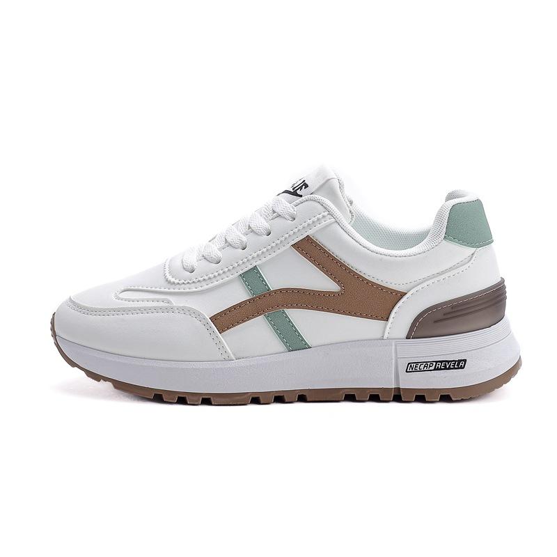 Flat Shoes New Spring Breathable Leather Surface with Skirt Shoes Casual Couple Sports Shoes