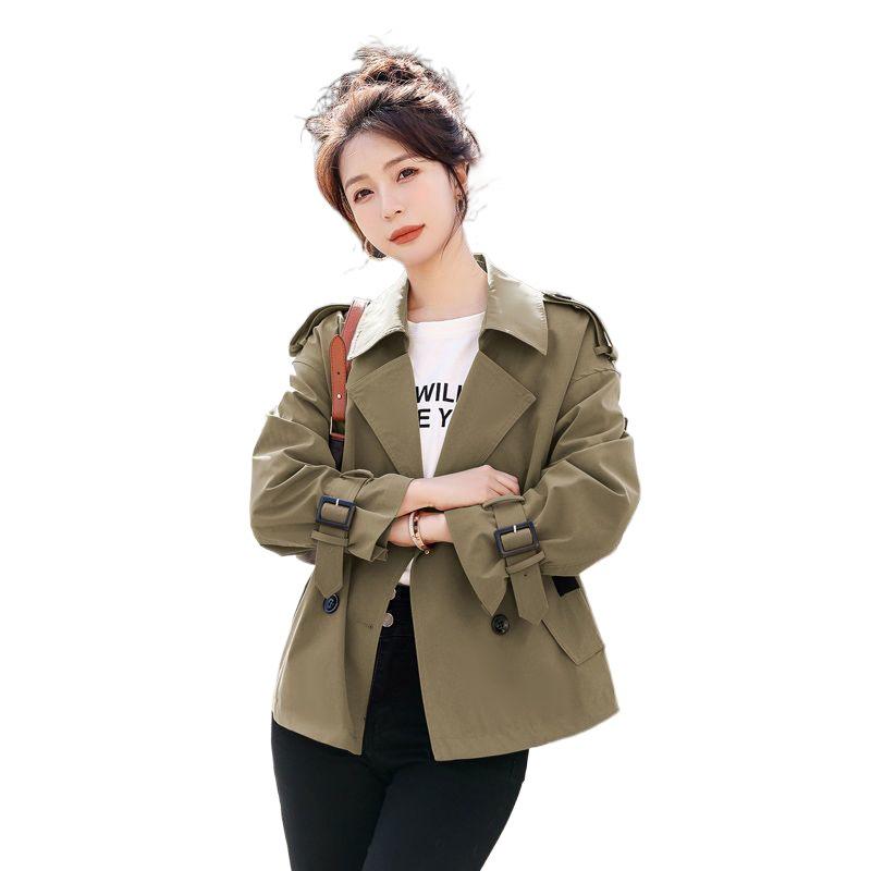 Damen Kurzmantel im britischen Stil - Herbst 2025 Kollektion, vielseitige Freizeitjacke in kleiner Größe.