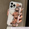Three calves for apple 16pro mobile phone case iPhone15pro transparent 14/13/12 airbag 11 Europe and America