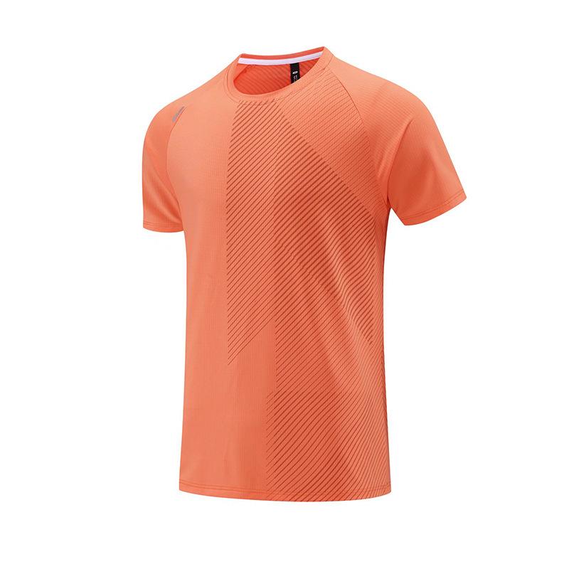 Men's Quick Dry Loose Fit Short Sleeve Sports T-shirt - Casual European American Fashion Fitness Top