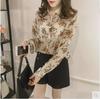Women's 2024 Chiffon Long Sleeve Korean Style Slimming Shirt - Trendy Loose Fit