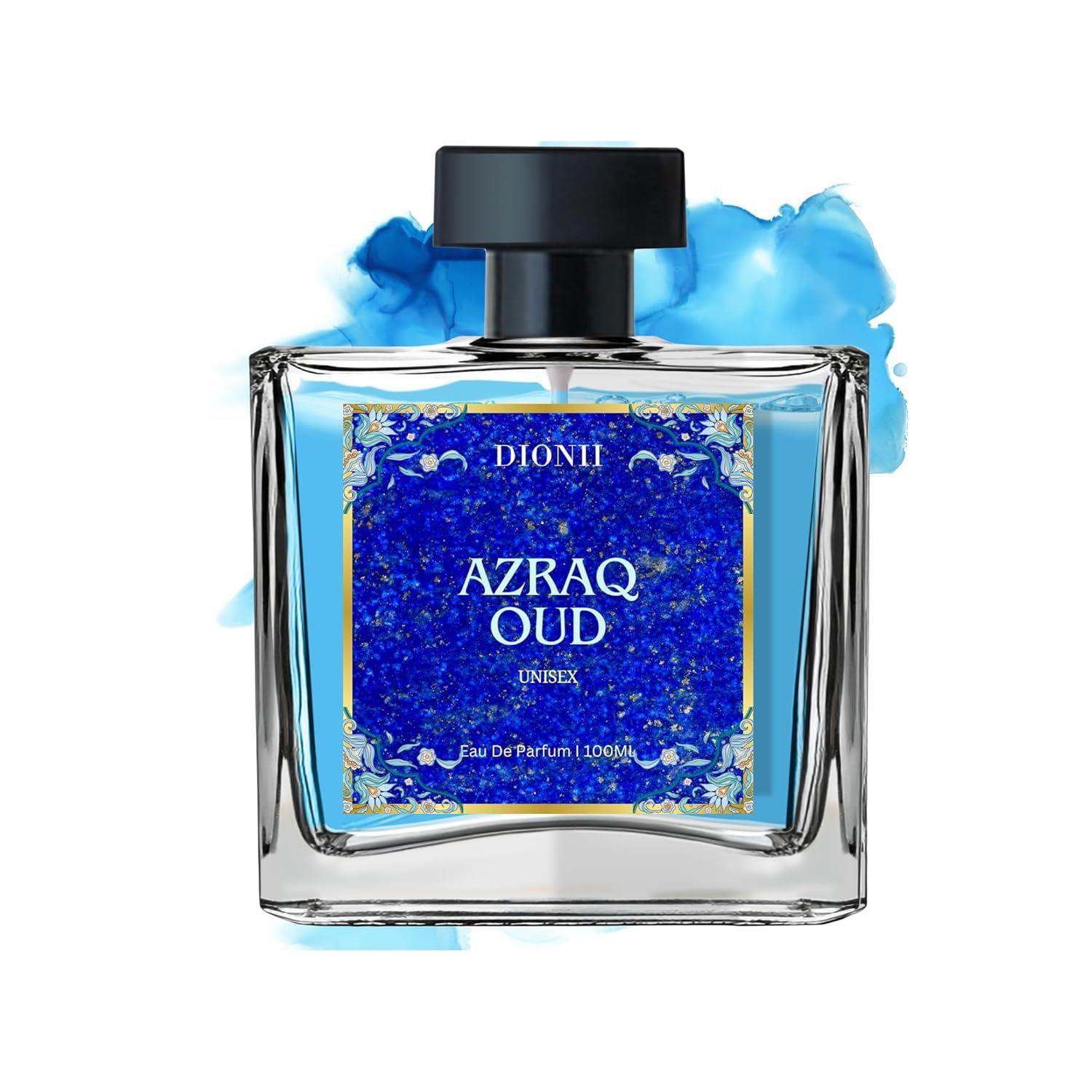 DIONII AZRAQ OUD Dubai OUD Edit Eau de Parfum for MEN & WOMEN | Long Lasting Premium Perfume | Ideal for Every Moment 100ML