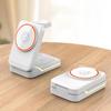 3 in 1 Foldable Travel Magnetic Fast Wireless Charger Stand For Magsafe iPhone 16 15 14 13 12 Pro Apple Watch 2-9 SE Airpods Pro