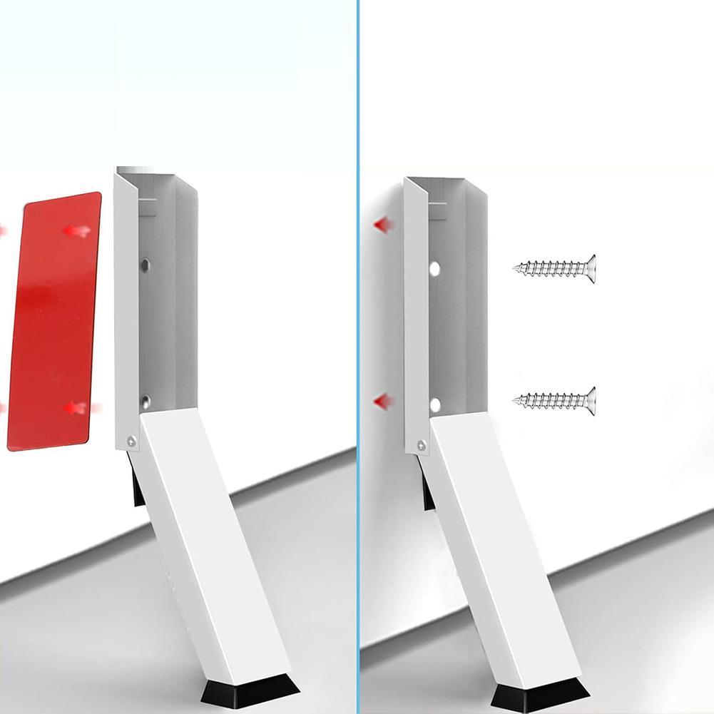 Exterior Door Stop Folding Door Stop 140x43x16mm Flexible Installation Options High-traffic Area Compatibility