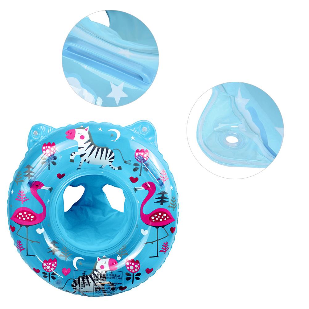 Babyschwimmring Waldmuster Babyschwimmer Schwimmring Bequemer und fester Sitzring mit verdicktem Griff Aufblasbar