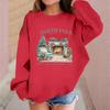 Children's Fashionable Casual Long-sleeved Loose Christmas Print Pullover Sweatshirt