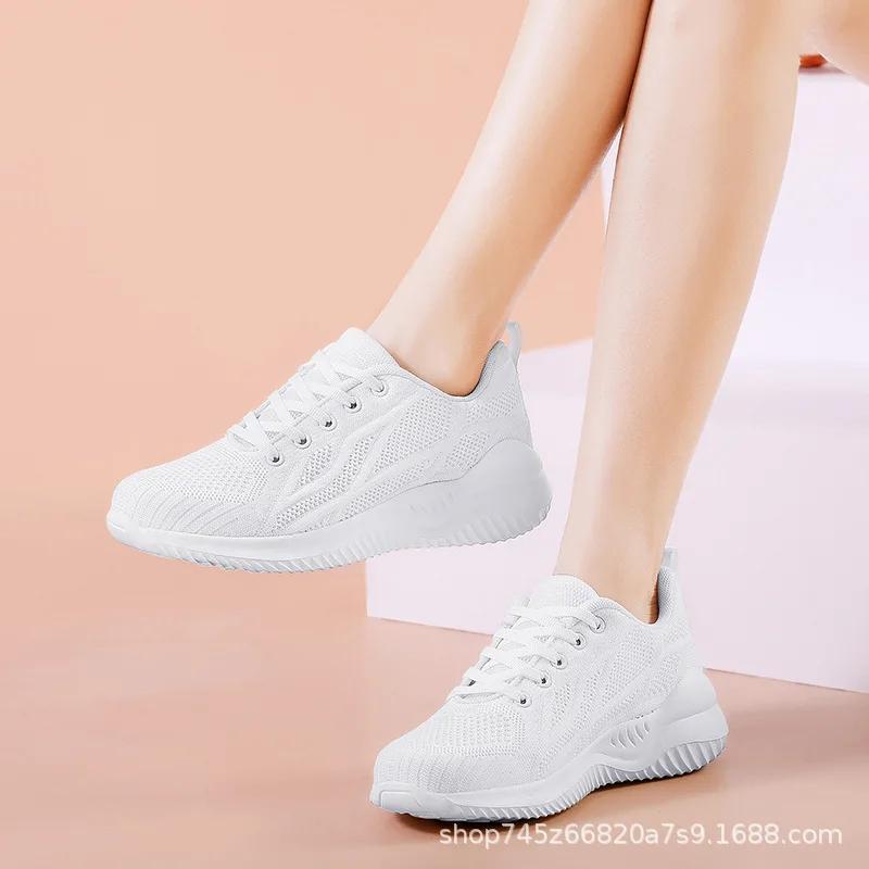 

Fashion Super Lightweight Super Big Size Shoes Wide Vulcanize Women s Stylish Tennis Sneakers Ladies 2025 White Sport Outings 35 белый