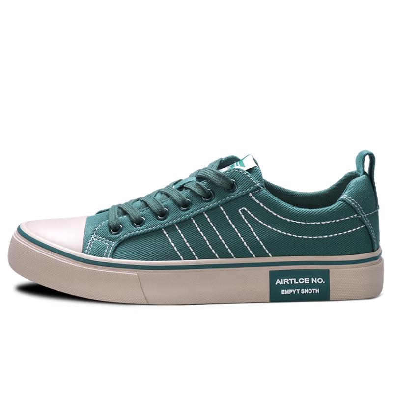 Fashion Classic Men's Green Canvas Shoes Spring Summer Breathable Casual Shoes Men Flat Espadrilles Comfort Low Top Men's Vulcanize Shoe