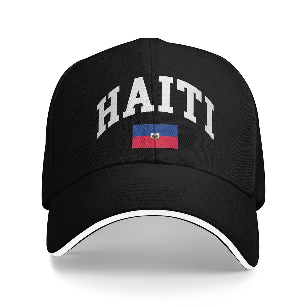 Women Men Haiti Flag Haitian Outdoor Hat Adjustable Baseball Caps Casual Baseball Cap Sports Hats