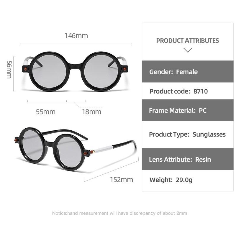 Ochelari de Soare Rotunzi Clasici Retro Bărbați Femei Brand de Lux Ochelari de Soare Punk Vintage Pentru Bărbați Modă Negri Ochelari pentru Condus Uv400