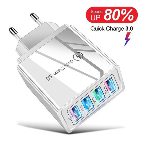 3A USB Charger Quick Charger 3.0 For Tablet EU/ US Plug Wall Mobile Phone Charger Adapter Fast Charging