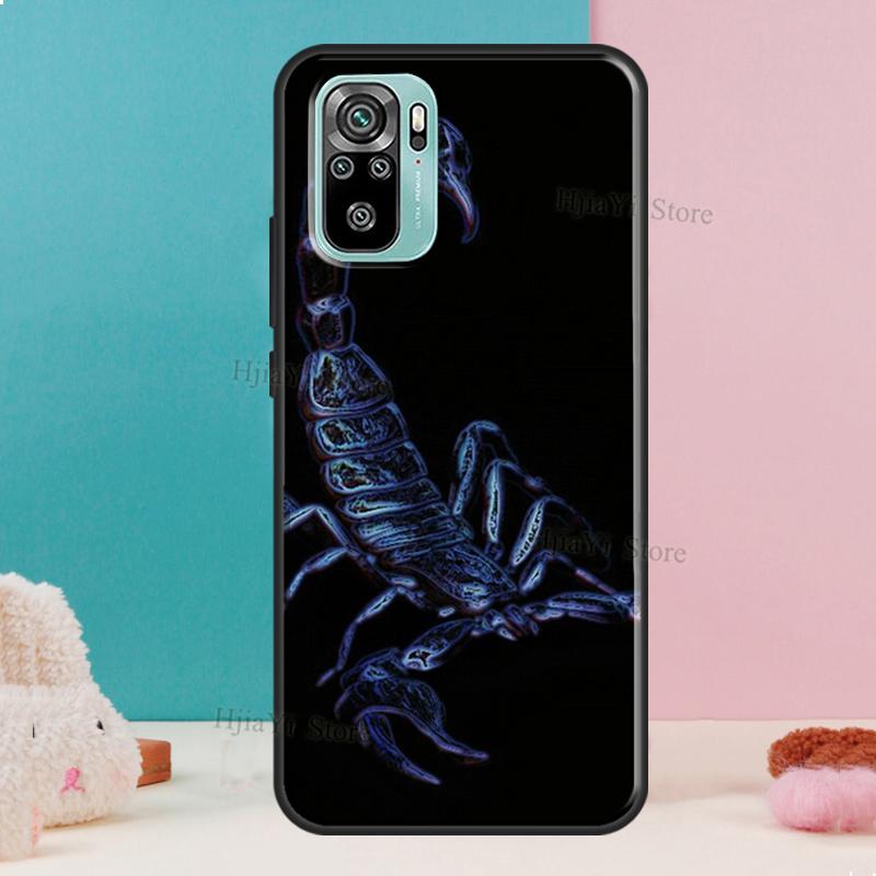 Scorpion For Xiaomi Redmi Note 11 Pro 11S 10S 9S Note 8 9 10 Pro Phone Case For Redmi 10 9 9T 9C 9A
