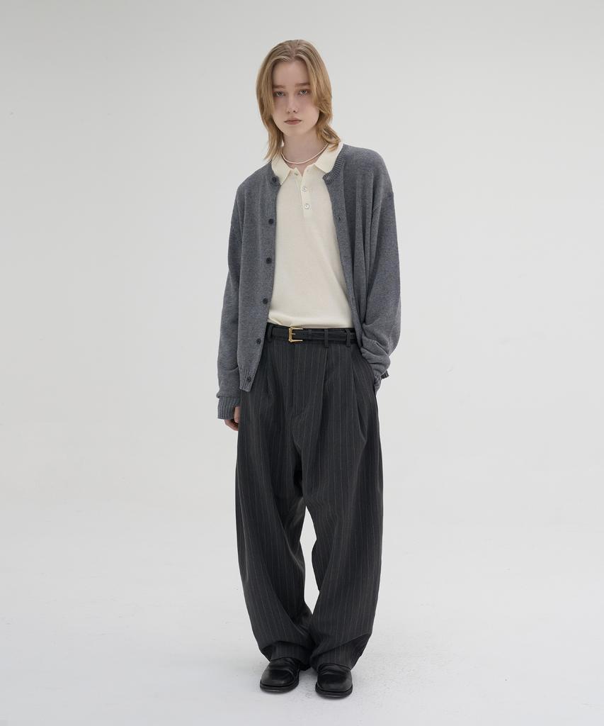 KNOUUN Essential Collar Knit (Ivory)