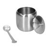 Sugar Container 370ML 304 Stainless Steel Polished Brushed AntiOxidation Antirust Seasoning Box with Spoon