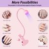 Nail Led Uv Lamp For Drying Gel Nails Polish Clip-On Flexible Desk Mini Portable Usb Nail Lamp Uv Light Dryer For Manicure Salon