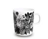 Marimekko Mug Black and 68423 197 250ml, Siirtolapuutarha, White, [Item]