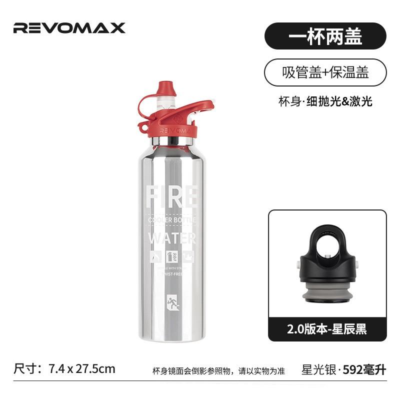 REVOMAX Leakproof Straw Tumbler 316 Stainless Steel Insulated Water Bottle Outdoor Sports Travel Gym