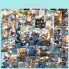 50 Cartoon Cat Stickers For Guitar Notebook And Suitcase Cute Style Waterproof Diy Decoration