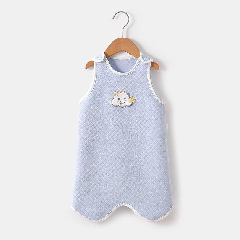 Baby Sleeveless Footed Sleep Sack With Snap Cartoon Print Cotton Toddler Sleepwear 1-3 Years