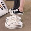 Thick Soled Slippers Women Summer Women's Shoes Outdoor Mesh Shoes Without Heels Half Dragging
