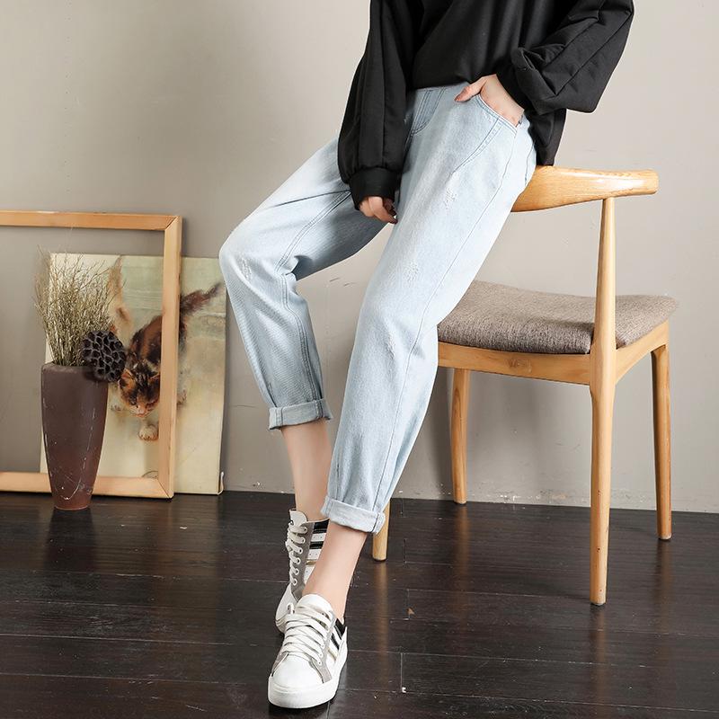 Xi Guizi 2022 Herbst Umstands-Haremjeans mit Bauchstütze