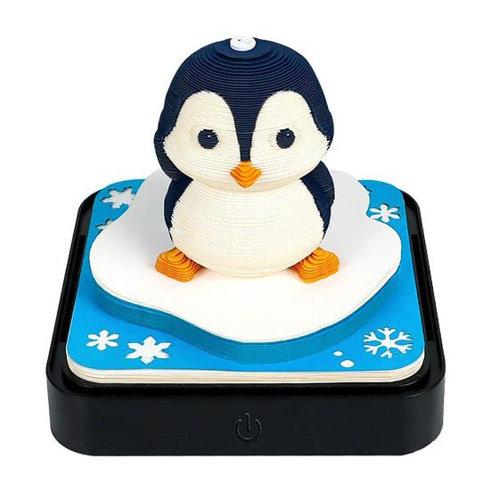 

Yousheng 2026 Time Piece Calendar 3D Sticky Notes Desk Calendar with LED Light Memo Pad Art Weekly Calendar Paper Carving Gift for Colleague Friend J