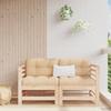 Vidaxl Garden Corner Sofas, 2 Pcs, Solid Pine Wood