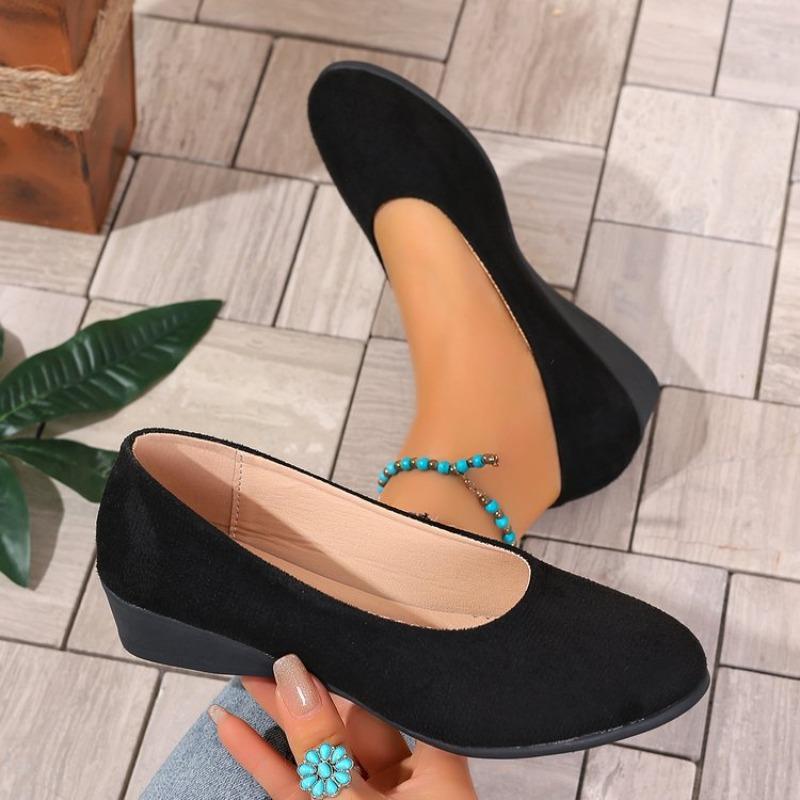 Mocassini con Zeppa in Raso Taglie Forti da Donna Stile Hong Kong Retrò Primaverile