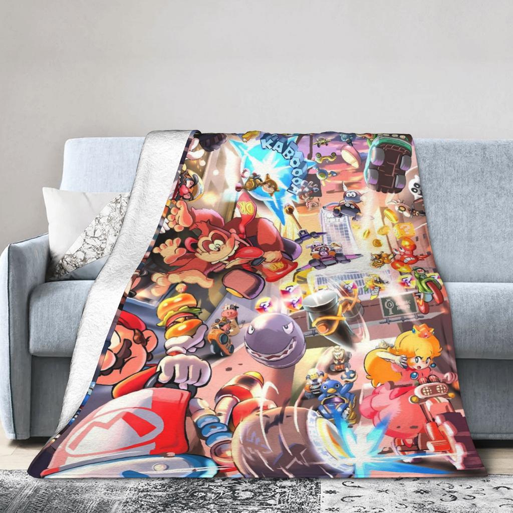 Donkeys Kong Bananzas Blanket Super Warm Fashion Plush Throw Blanket For Girls Boys Bedroom Flannel Bedspread Bed Cover
