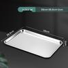 Jiwanggu Japanese Style 304 Stainless Steel Shallow Rectangular Tray
