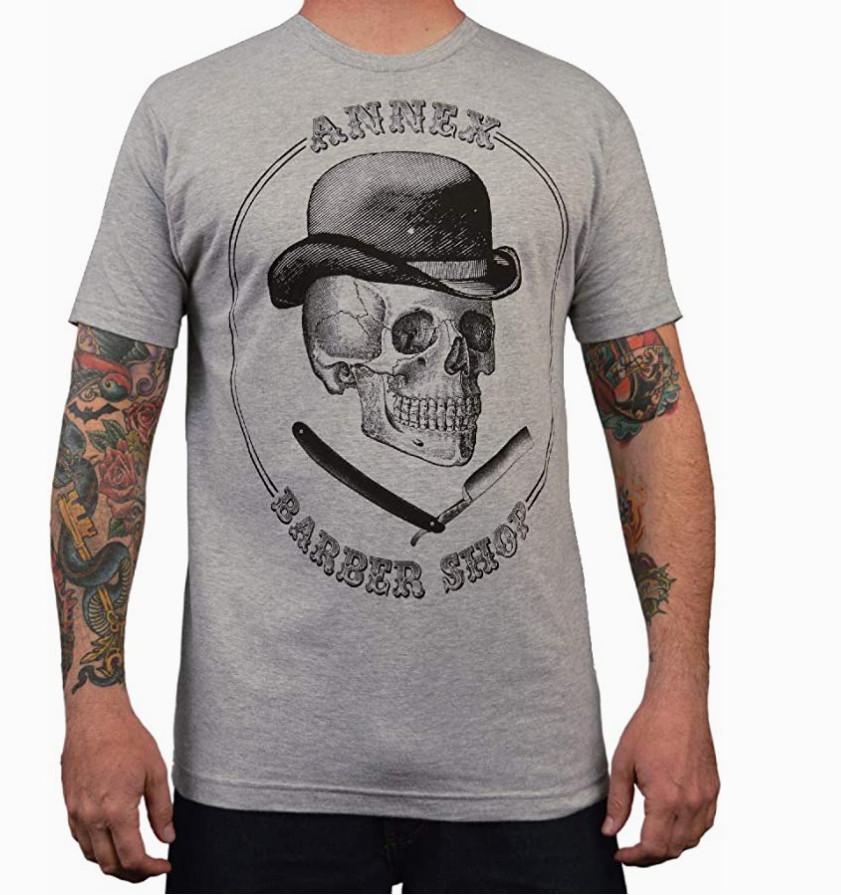 Barber Shop Art by Annex Art Company Men s Graphic T-Shirt by Black Market Art S