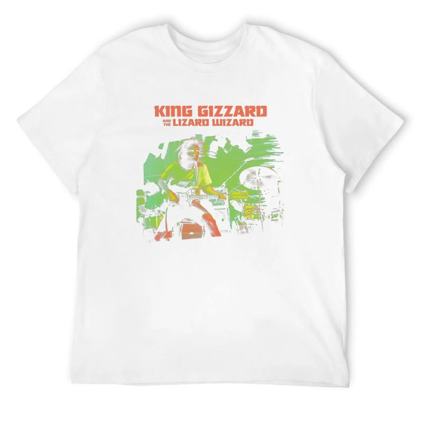 Футболка King Gizzard and The Lizard Wizard Футболки с рисунком Футболка с рисунком Винтажная мужская одежда Футболки мужские L