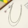 Fashion Versatile Punk Metal Pants Chain Hip Hop Spider Web Pendant Jeans Chain Multilayer Pants Decoration Waist Chains Gifts