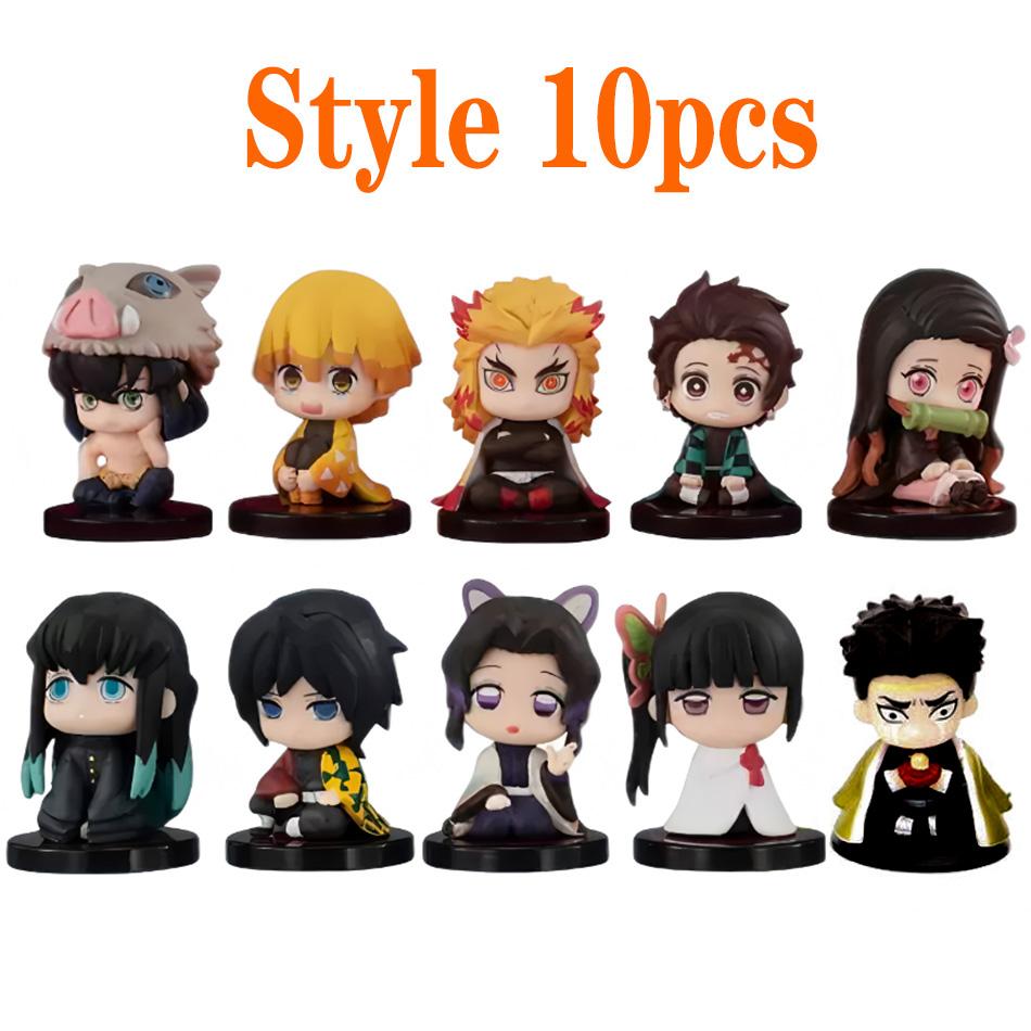 Anime Theater Edition Demon Slayer Kimetsu No Yaiba Figure Kamado Tanjirou Action Figure Agatsuma Zenitsu Nezuko Warrior PVC Toy