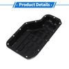 X Autohaux 1 Pc No.215103C600 Engine Oil Pan for Kia Borrego 2009-2011 Iron Black