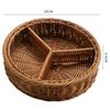Imitation Rattan Storage Basket Fruit Basket Snack Tray Refreshment Tray Candy Box Dried Fruit Plate Fruit Plate Storage Box