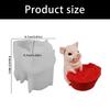 Pig Basket Silicone Flowerpot Mold for Resin Concrete Crafts Decorative Planter Candle Cups and Gift Container Making