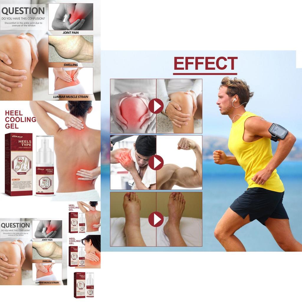 South Moon Foot Heel Cooling Gel Pain Relief For Sore Feet And Joint Discomfort 30ml