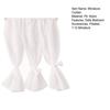 Miniature Curtains Doll Mansion White Window Shades 1:12 Scale Miniature Pleated Curtains with Rod for Dolls Bedroom Accessories