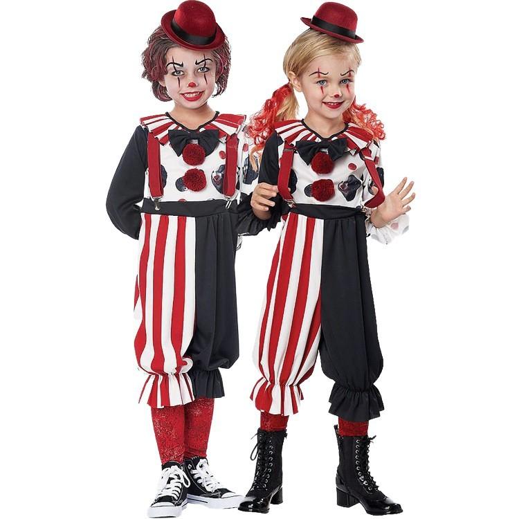 Halloween June 1 Children's Clown Costume Circus Soul Clown Holiday Party Dress Up Costume